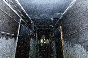 Fire at an apartment block