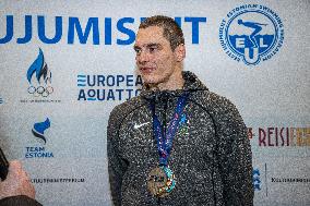 Estonian swimming team arrived at Tallinn Airport