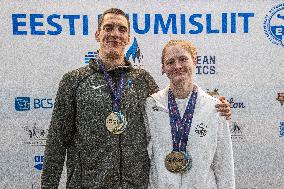 Estonian swimming team arrived at Tallinn Airport