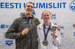 Estonian swimming team arrived at Tallinn Airport