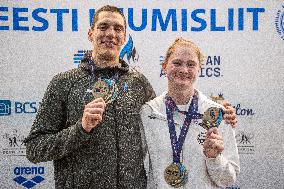 Estonian swimming team arrived at Tallinn Airport