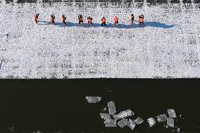 Ice Harvesting for The Ice City of Harbin - China