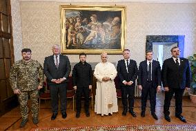 Pope Leo XIV Meets Volodymyr Zelensky - Vatican