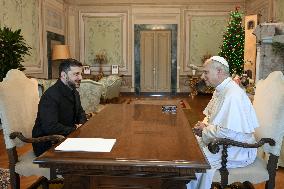 Pope Leo XIV Meets Volodymyr Zelensky - Vatican
