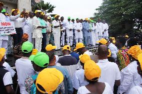 Protest Against The Attempted Military Coup In Benin - Cotonou
