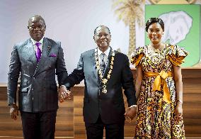 President Of Cote D'Ivoire Sworn-In - Abidjan