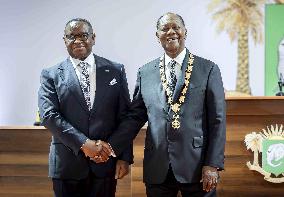 President Of Cote D'Ivoire Sworn-In - Abidjan