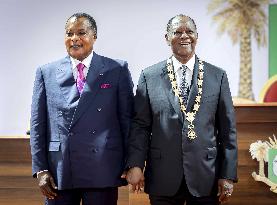 President Of Cote D'Ivoire Sworn-In - Abidjan