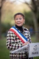 Inauguration of the Nicolae Titulescu walkway by Anne Hidalgo and the President of Romania - Paris AJ