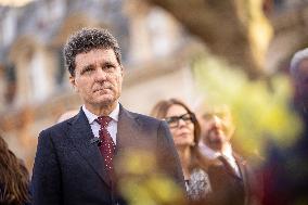 Inauguration of the Nicolae Titulescu walkway by Anne Hidalgo and the President of Romania - Paris AJ