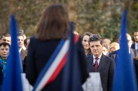 Inauguration of the Nicolae Titulescu walkway by Anne Hidalgo and the President of Romania - Paris AJ