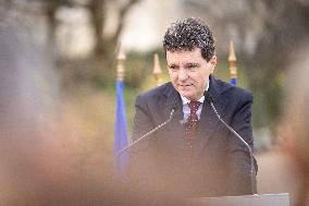 Inauguration of the Nicolae Titulescu walkway by Anne Hidalgo and the President of Romania - Paris AJ