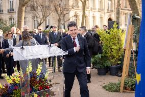 Inauguration of the Nicolae Titulescu walkway by Anne Hidalgo and the President of Romania - Paris AJ