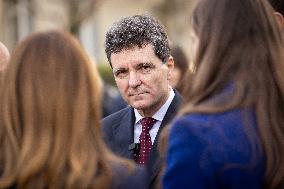 Inauguration of the Nicolae Titulescu walkway by Anne Hidalgo and the President of Romania - Paris AJ