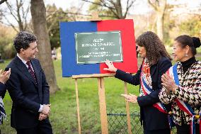 Inauguration of the Nicolae Titulescu walkway by Anne Hidalgo and the President of Romania - Paris AJ