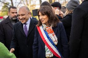Inauguration of the Nicolae Titulescu walkway by Anne Hidalgo and the President of Romania - Paris AJ