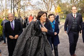 Inauguration of the Nicolae Titulescu walkway by Anne Hidalgo and the President of Romania - Paris AJ