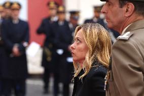 Giorgia Meloni Receives Volodymyr Zelenskyy - Rome