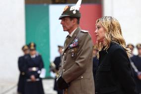 Giorgia Meloni Receives Volodymyr Zelenskyy - Rome