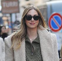 Chiara Ferragni Strolls Through The Streets Of Milan - Italy