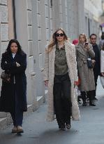 Chiara Ferragni Strolls Through The Streets Of Milan - Italy