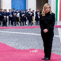 Giorgia Meloni Receives Volodymyr Zelenskyy - Rome