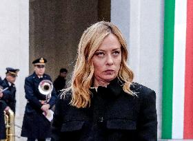 Giorgia Meloni Receives Volodymyr Zelenskyy - Rome