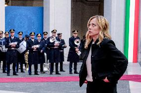 Giorgia Meloni Receives Volodymyr Zelenskyy - Rome