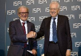 Mario Monti and Romano Prodi At ISPI 2025 Award Ceremony - Milan