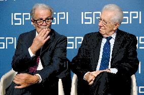 Mario Monti and Romano Prodi At ISPI 2025 Award Ceremony - Milan