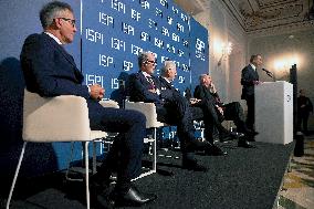 Mario Monti and Romano Prodi At ISPI 2025 Award Ceremony - Milan