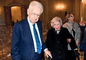 Mario Monti and Romano Prodi At ISPI 2025 Award Ceremony - Milan