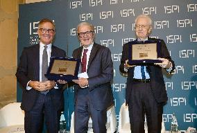 Mario Monti and Romano Prodi At ISPI 2025 Award Ceremony - Milan
