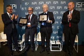 Mario Monti and Romano Prodi At ISPI 2025 Award Ceremony - Milan
