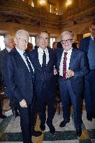 Mario Monti and Romano Prodi At ISPI 2025 Award Ceremony - Milan