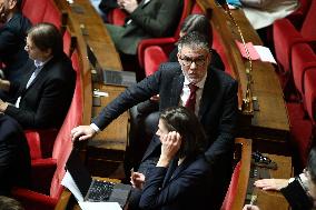 Vote of The 2026 Social Security Budget Bill at The National Assembly - Paris