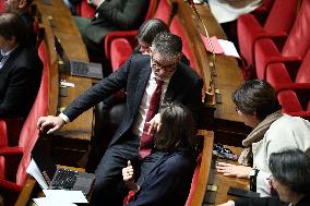 Vote of The 2026 Social Security Budget Bill at The National Assembly - Paris