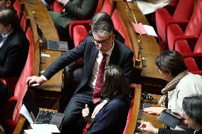 Vote of The 2026 Social Security Budget Bill at The National Assembly - Paris