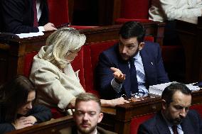 Vote of The 2026 Social Security Budget Bill at The National Assembly - Paris