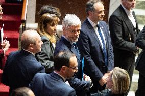 Session of questions to the government at the National Assembly - Paris