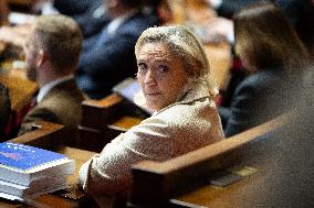 Session of questions to the government at the National Assembly - Paris