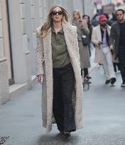 Chiara Ferragni Strolls Through Milan With Friends - Italy