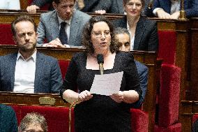 Session of questions to the government at the National Assembly - Paris