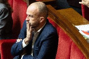 Session of questions to the government at the National Assembly - Paris