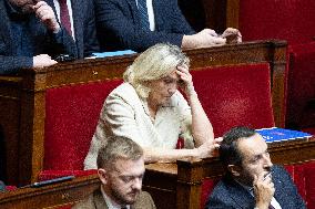 Session of questions to the government at the National Assembly - Paris