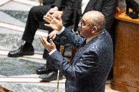 Session of questions to the government at the National Assembly - Paris