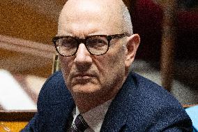 Session of questions to the government at the National Assembly - Paris