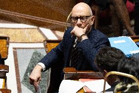 Session of questions to the government at the National Assembly - Paris