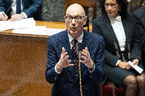 Session of questions to the government at the National Assembly - Paris
