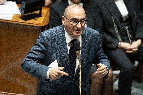 Session of questions to the government at the National Assembly - Paris